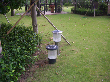  BEAM Solar bollard light installed in Parc Palais, Hong Kong