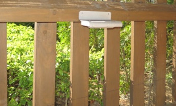 BEAM 6W LED multi-function solar sensor wall lamp installed in the home